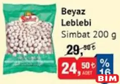 SİMBAT BEYAZ LEBLEBİ 200 G